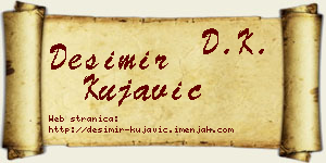 Desimir Kujavić vizit kartica